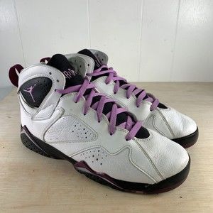 Nike Air Jordan 7 White Basketball Shoes Sneakers (442960-127) Girls Size 9.5Y